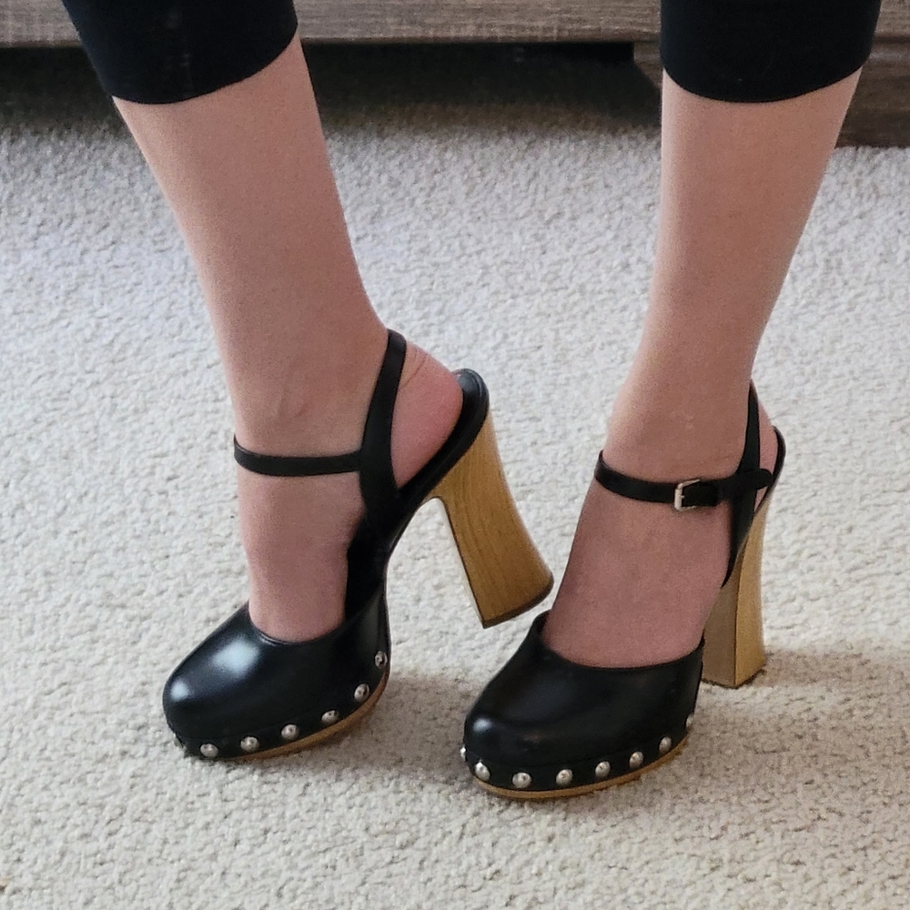 Gail Calf leather Mary Jane clogs MKC Michael kors